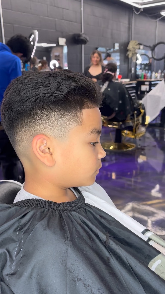 Youth fade haircut by JT's Clips