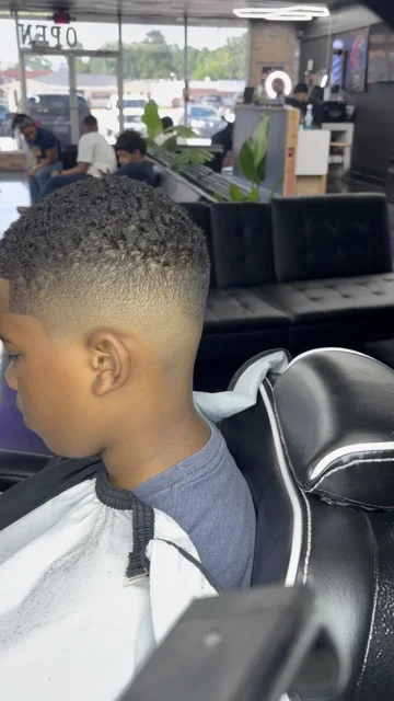 Kids curl fade haircut by JT's Clips